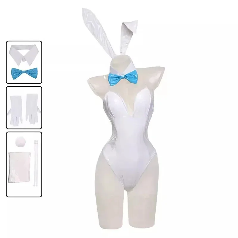Anime Blue Archive Asuna Ichinose Murokasa Akane Bunny Girl Costume Women Sexy Cosplay Suit White Blue Jumpsuits Party Uniform