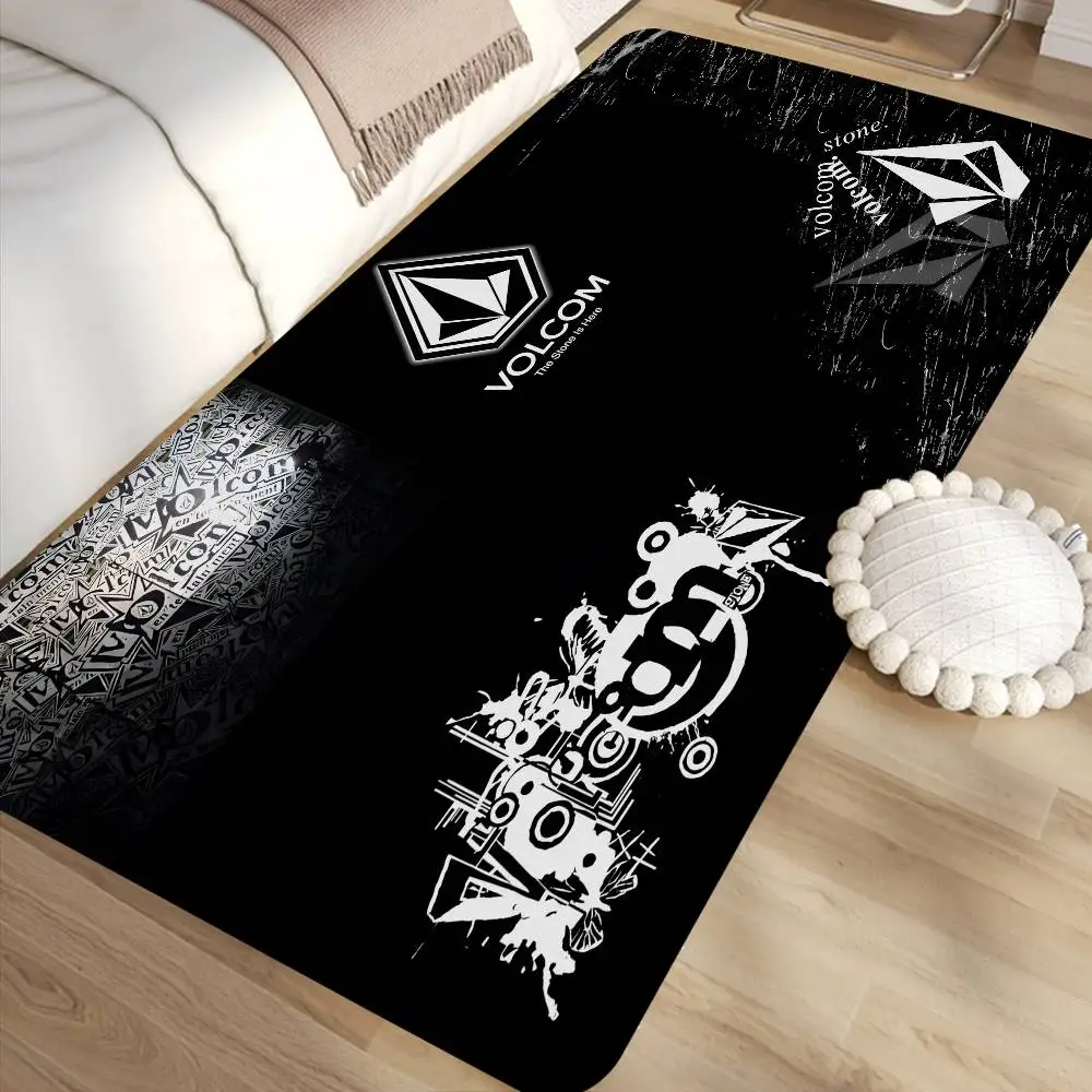 V-Volcom LOGO Kitchen Mat Nordic Style Bedroom Living Room Doormat Home Balcony Anti-Slip Modern Home Decor