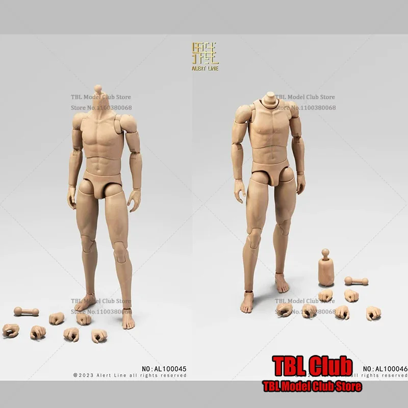 In Stock Alert Line AL100045 AL100046 1/6 DIY Male Flexible Narrow Shoulders Joint Body fit 12'' Soldier Action Figure