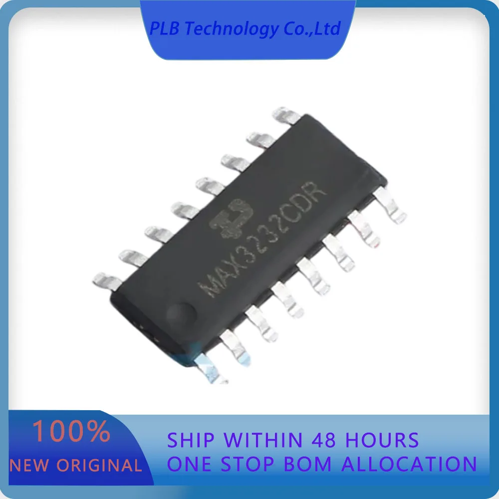 MAX3232CDR MAX3232  250Kbps Transceiver SOP-16-150mil RS232 ICs Original Stock