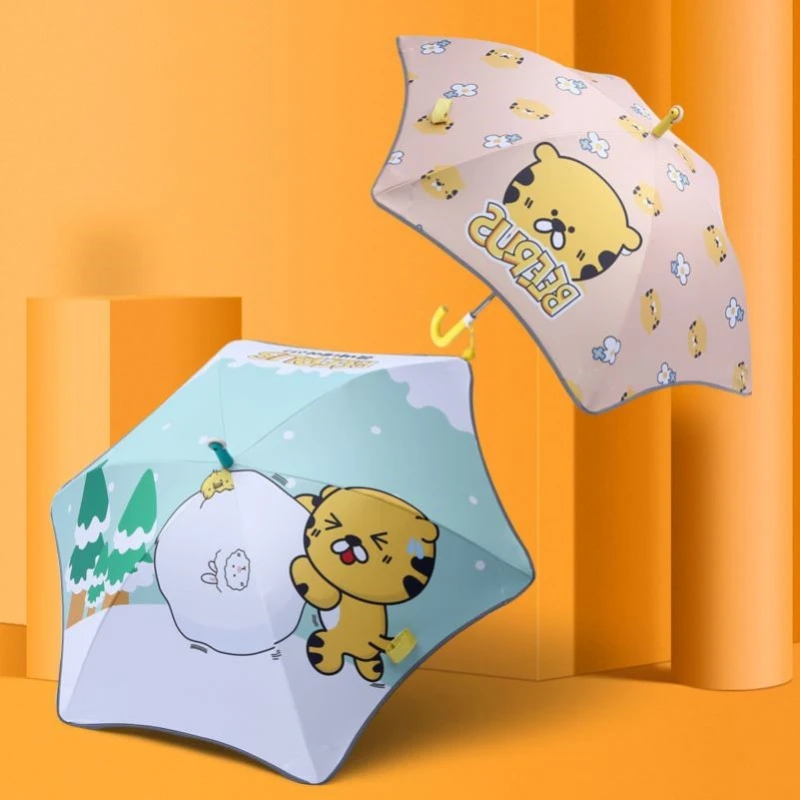 Children's Umbrella for School Use, Girls, Primary School Students, Boys, Kindergarten, 6-year-old Safety Anti pinch Hands, 11-y