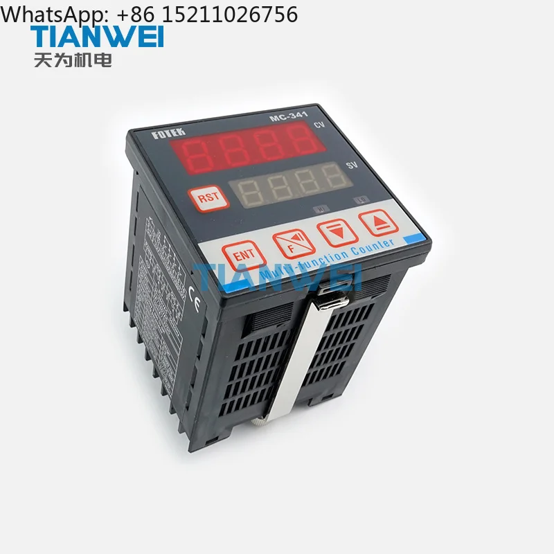 MC-341 72*72mm Multi-function UP/DOWN Counter 4-Digit Single Preset Relay Output 90-265VAC