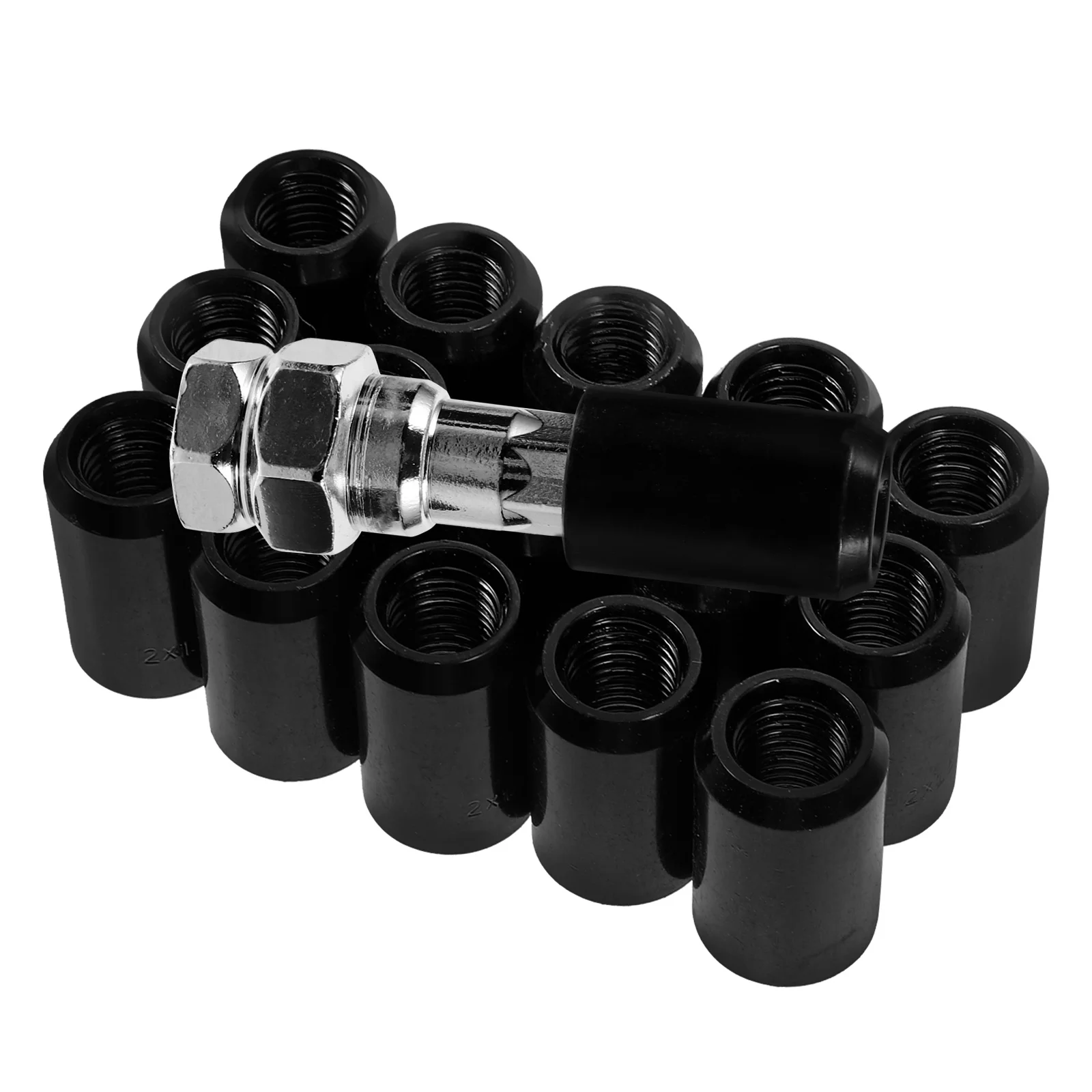 

1Set Wheel Nut Covers M12x1.5 Black Car Tire Lug Nut Caps for Enhanced Hub Protection Automotive Exterior Styling