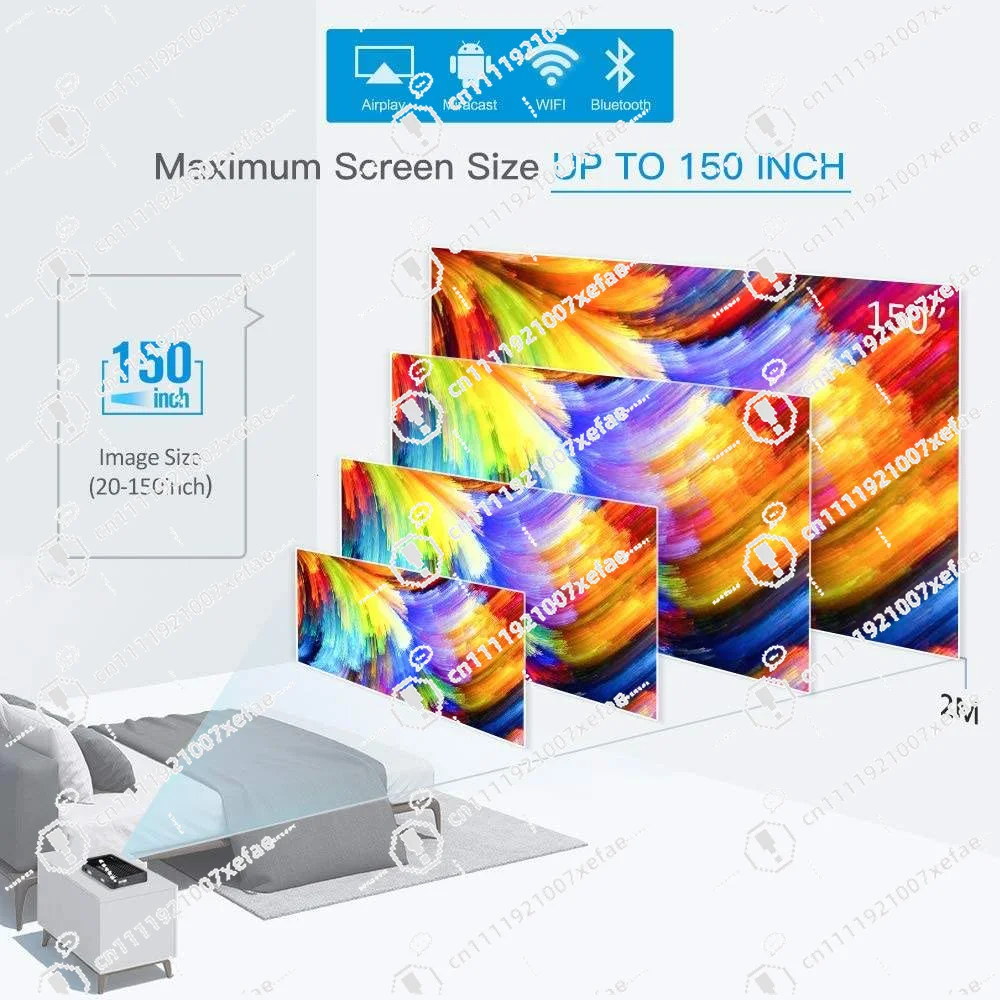 A6 Mini Portable Android Home Theater Projector Mobile Projector