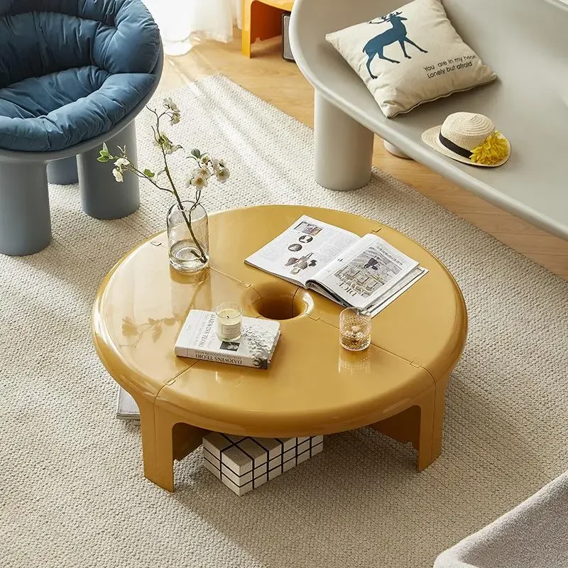 Modular Scandinavian Coffee Table Mid-Century Detachable Side
