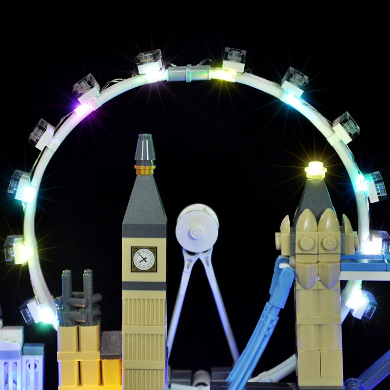 LED-Beleuchtungsset für Lego 21034, USB-DIY-Lichtset für Architektur-London-Großbritannien-MOC-Bausteine, Steine ​​nicht im Lieferumfang enthalten