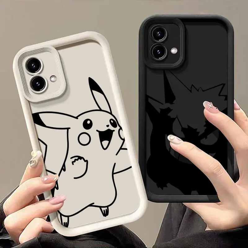 

Pokemons Pocket Monster Phone Case For Motorola Moto Edge 60 50 Fusion 40 NEO G85 G84 G75 G54 G53 G35 G34 G22 G15 G14 E32 Cover