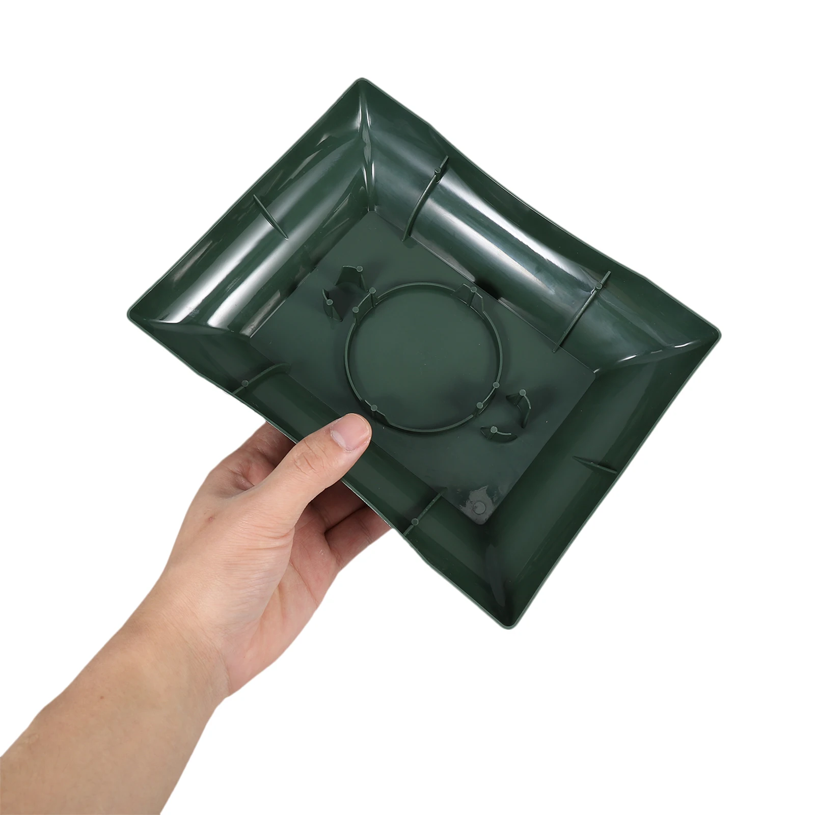 

2Pcs Floral Foam Holder Flower Arrangement Tray Portable Plastic Base for Table Centerpiece Hydrated Flower Display