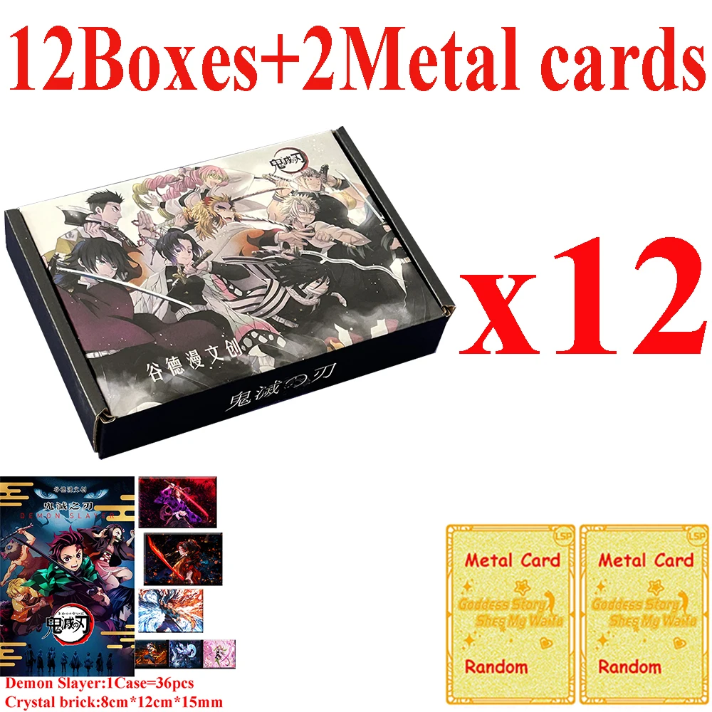 Wholesale Demon Slayer Crystal Brick Card Kimetsu No Yaiba Tanjirou Kamado Nezuko Character Card Child Kids Toy And Hobbies Gift