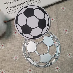 2-Layer Football Metal Cutting Dies Soccer Die Cuts for DIY Scrapbooking Paper Card DIY Greeting Card