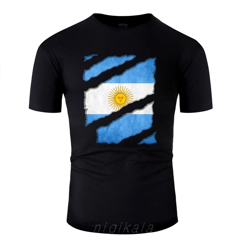 

Print Argentina National Flag Fan Shirt Vamos Futbol Tee Tshirt Men Outfit Men's Tshirts Comic Homme