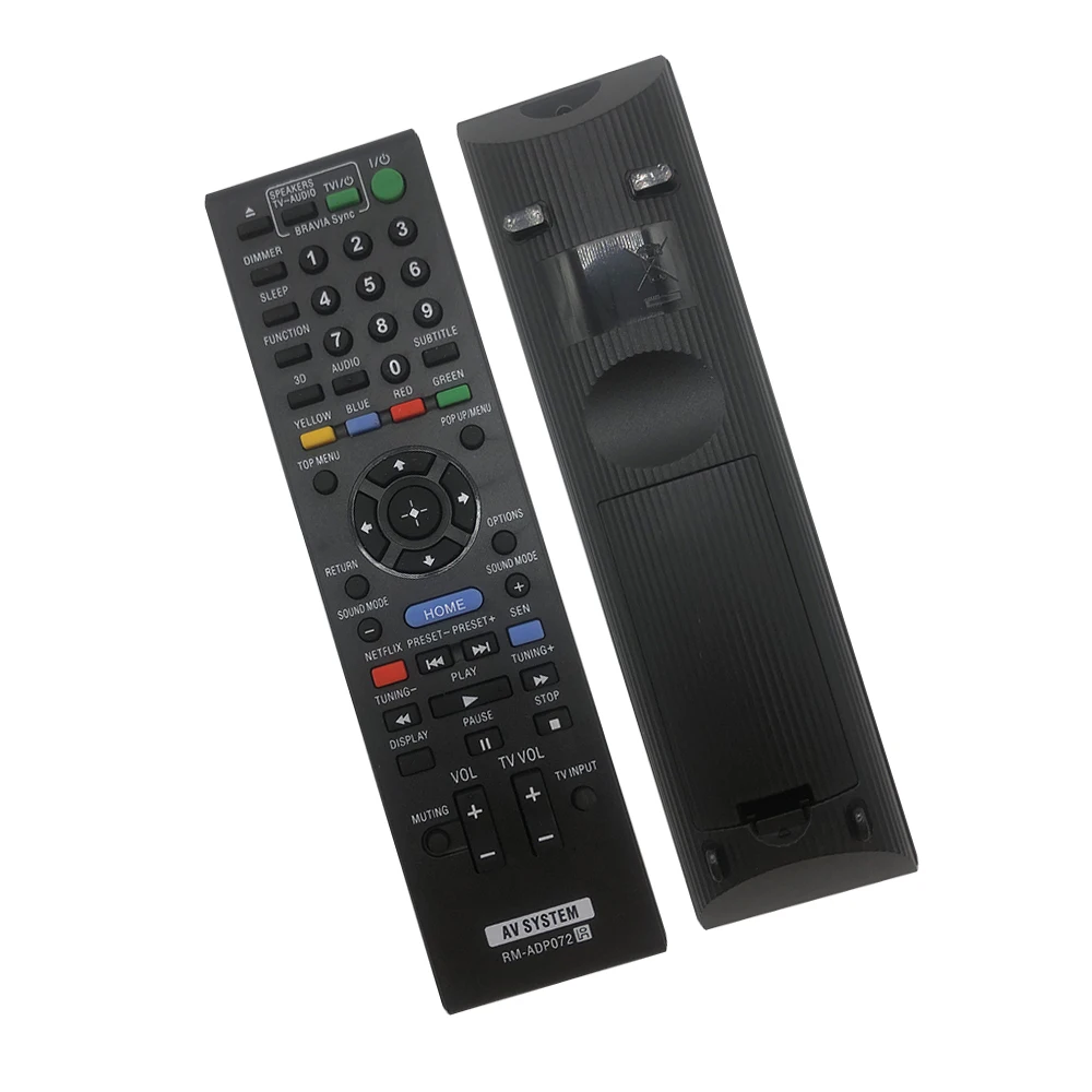 Replacement for Sony AV Remote Control RM-ADP072 Compatible with Sony Blu-ray DVD Home Theater System BDV-N790W BDV-E190