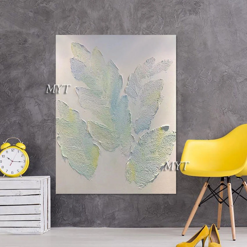 

Tree Leaf Handmade Oil Paintings Acrylic Artwork Canvas Art Modern Picture Room Wall Decor Abstract African Paintings Unframed