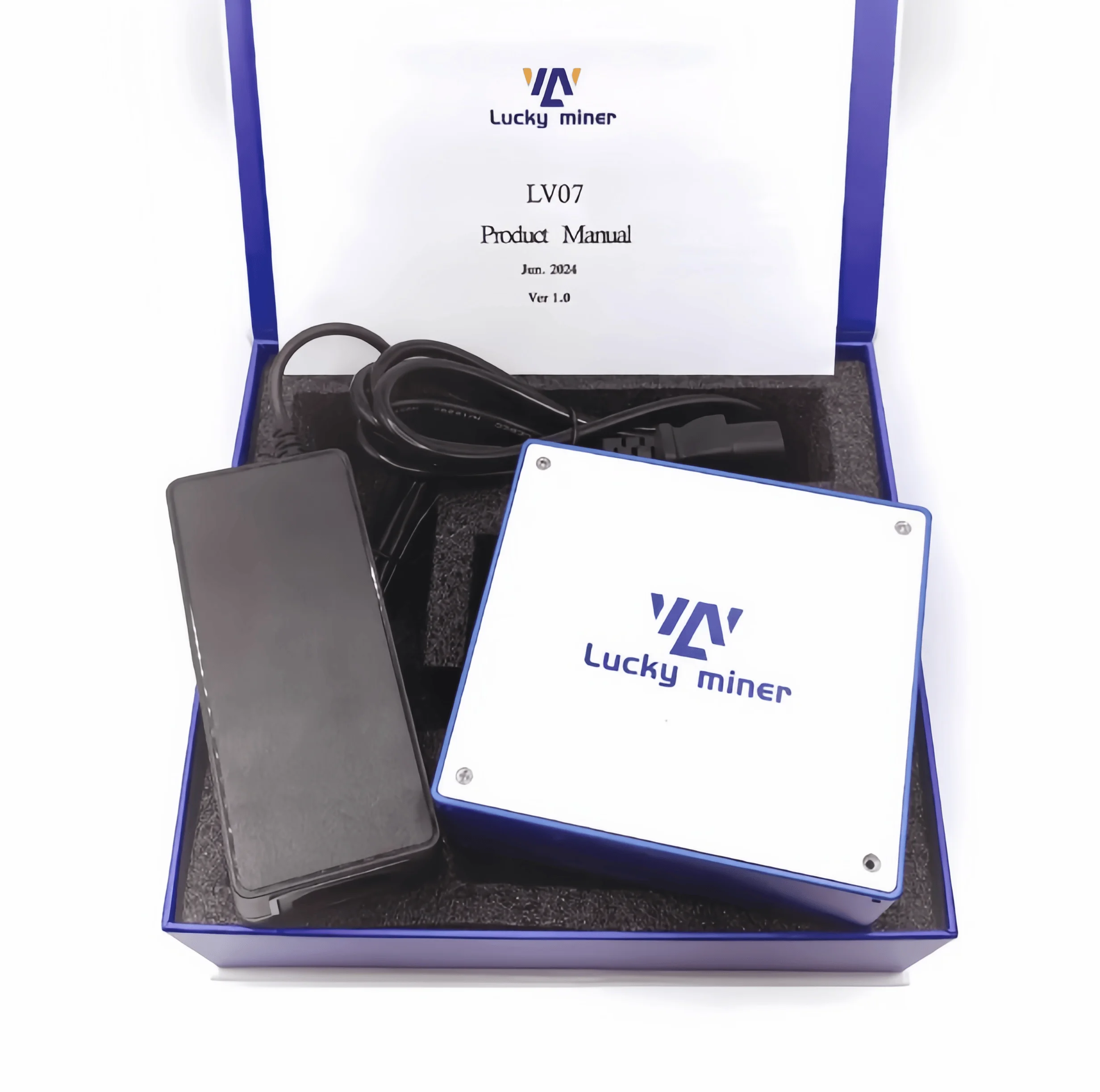 التشفير مينر لاكي مينر LV07 1TH/S Sha256 بيتكوين مينر آلة تعدين العملة المشفرة BTC اليانصيب Asic مينر