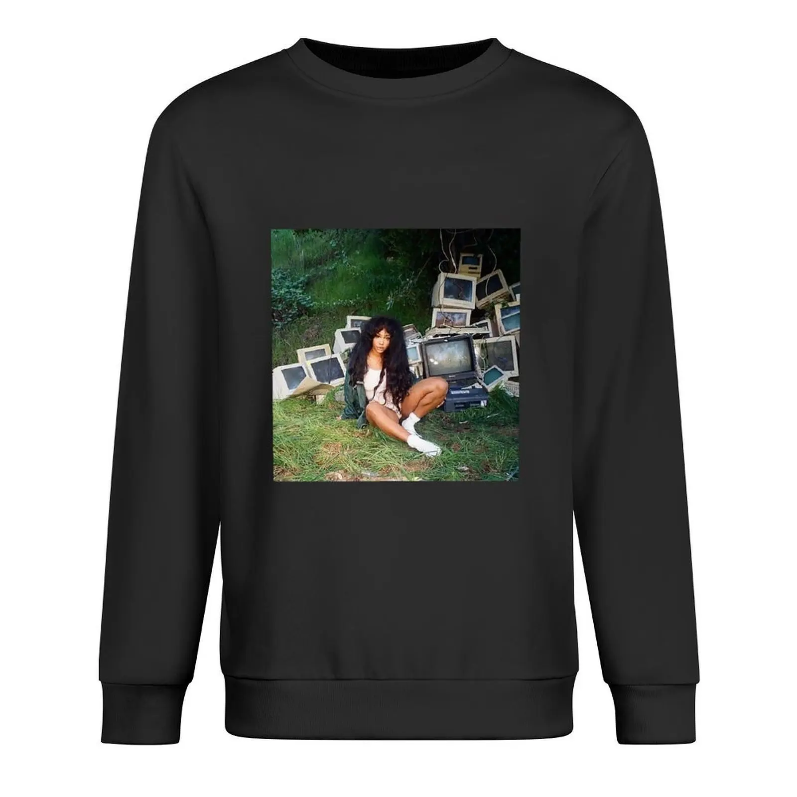 

SZA CTRL Computer Trash Pullover autumn clothes anime clothes graphic t shirts men men wear men's sweatshirts