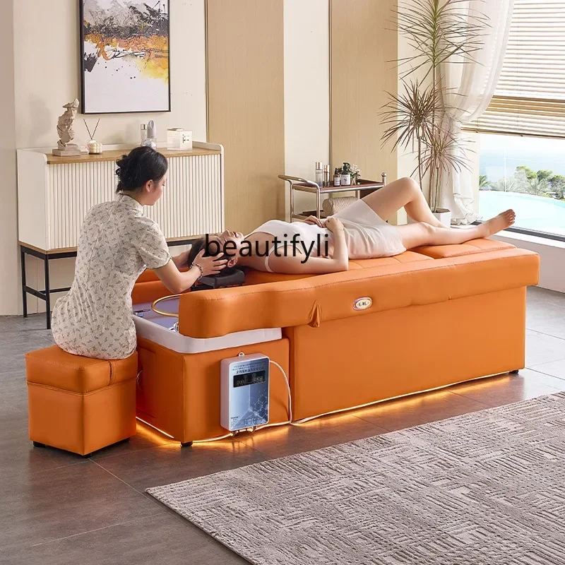 

YH Y Head therapy bed, pillow, no need to use water, water circulation, fumigation, head therapy, massage, shampoo bed, haircut