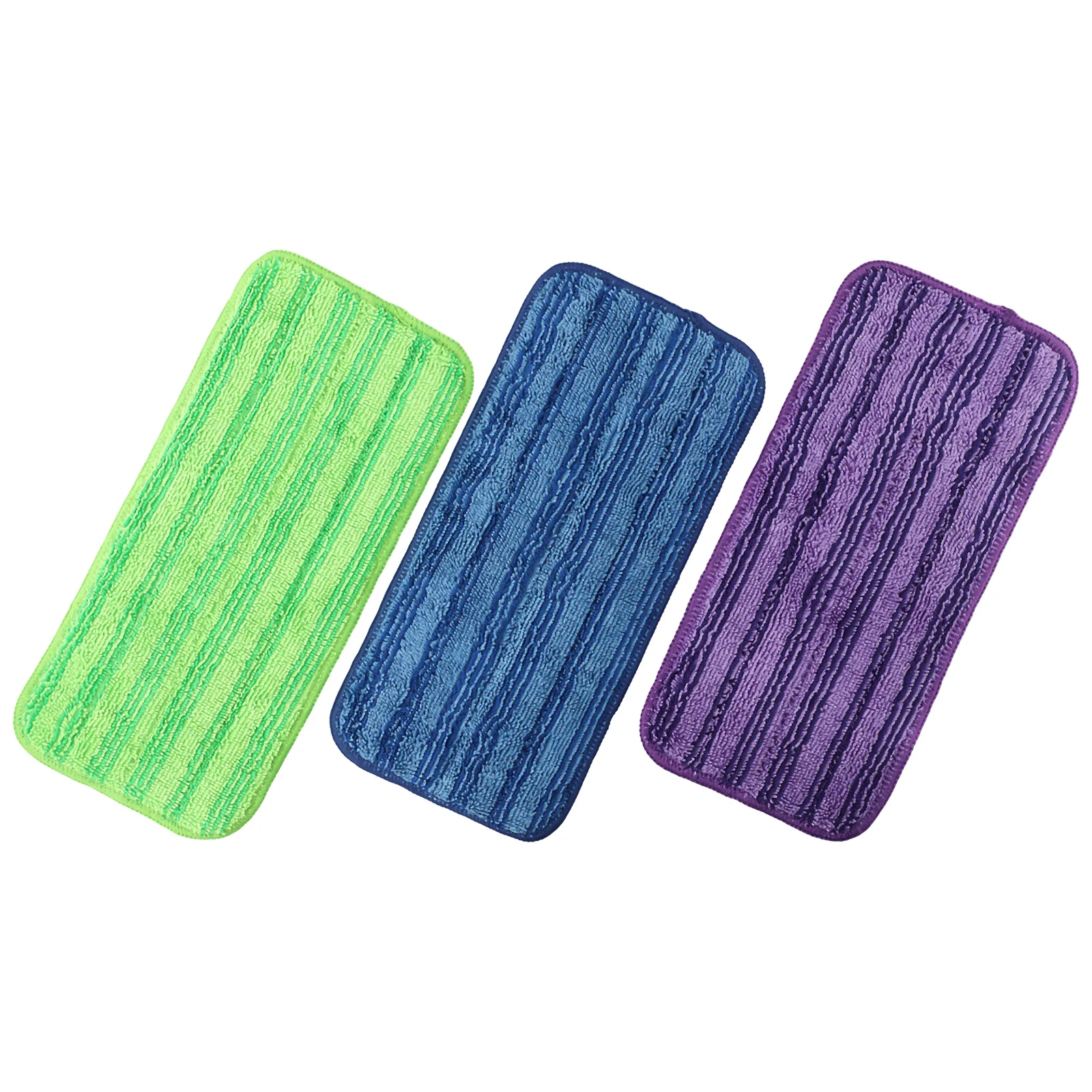 

High Quality For Wet Jet Pads Reusable Microfiber Refills for Efficient Cleaning Purple + Green + Blue