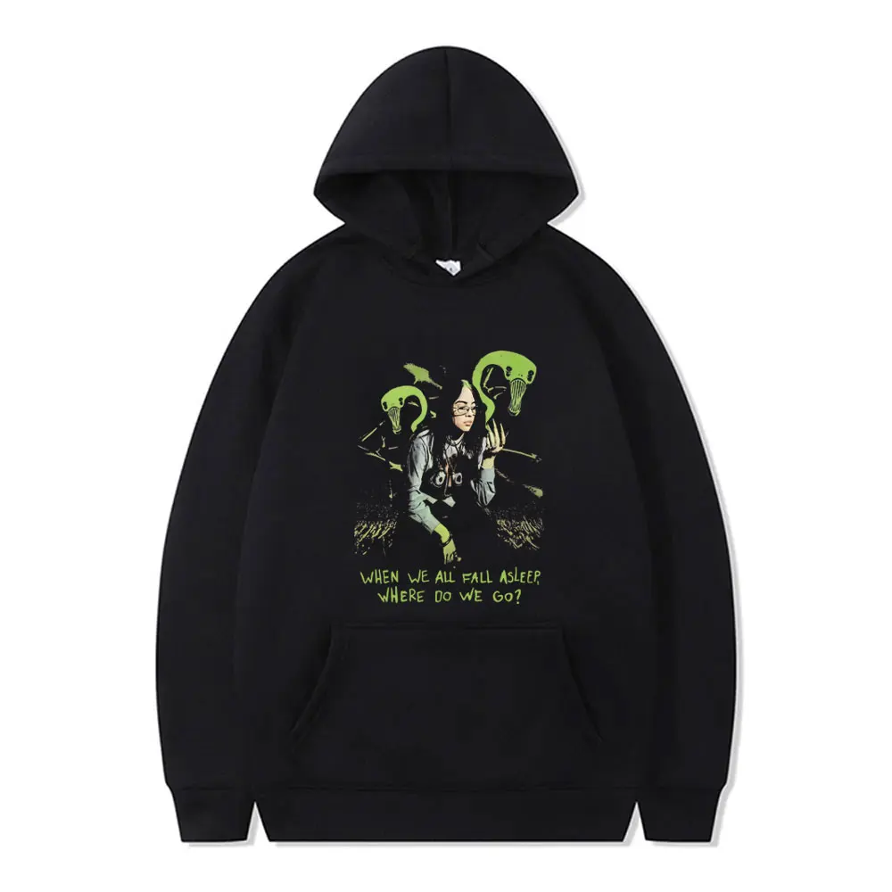 Sudadera con Capucha con Estampado de Música Pop Retro de Moda para Hombre y Mujer, Sudadera Informal Holgada de Gran Tamaño