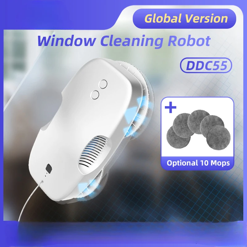 Global version Xiaomi HUTT DDC55 Electric Window Cleaner Robot Window Cleaner Wall Glass Wiper for Home Appliances