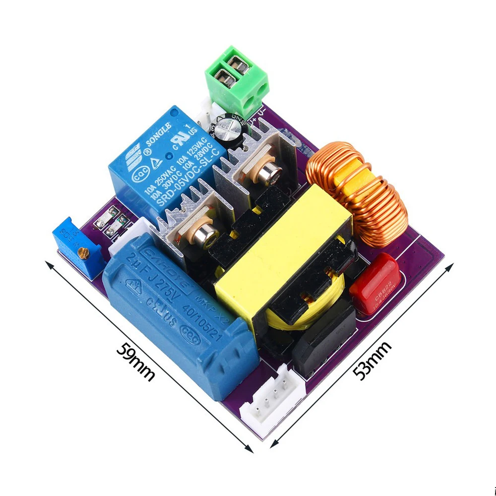 ZVS Boost Charger Board Built‑in Auto‑Stop Function DC7.4‑12.6V to DC150‑400V 126W High‑Voltage Capacitor Charging Module