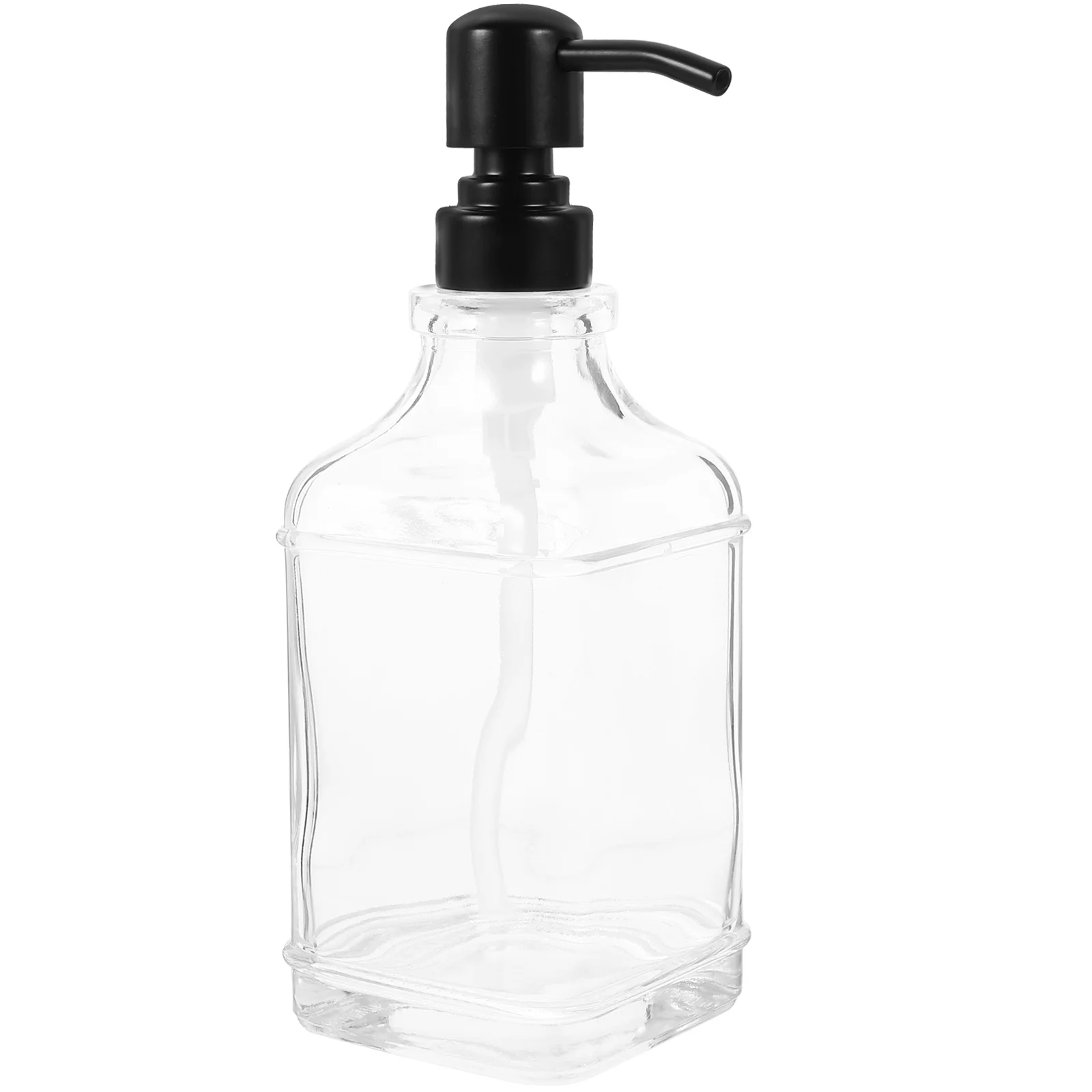 

Glass Soap Dispenser Hand Soap Bottle Refillable Leakproof Lotion Pump Shampoo Container for Bathroom Travel Use