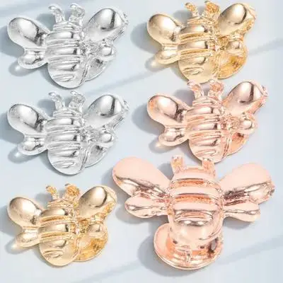 

6pcs Bee Shape Charm Silicone Watchband Decor For Watch Strap Sturdy Durable Smooth Edge Fashion Luxury Finish Watch Band