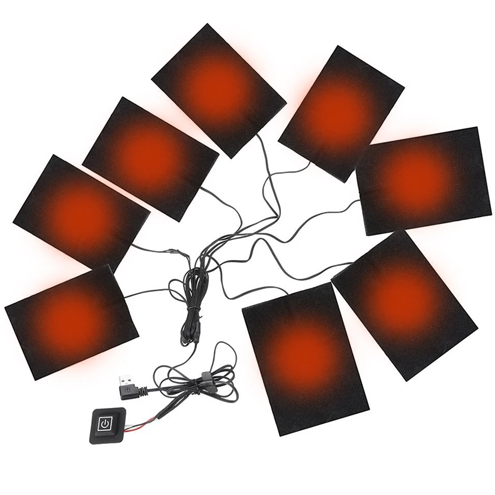 

3 Levels Electric Cloth Heater Waterproof USB Heating Pads Clothing Heating Pad for Outdoor Winter Camping Hiking Ski Cycling