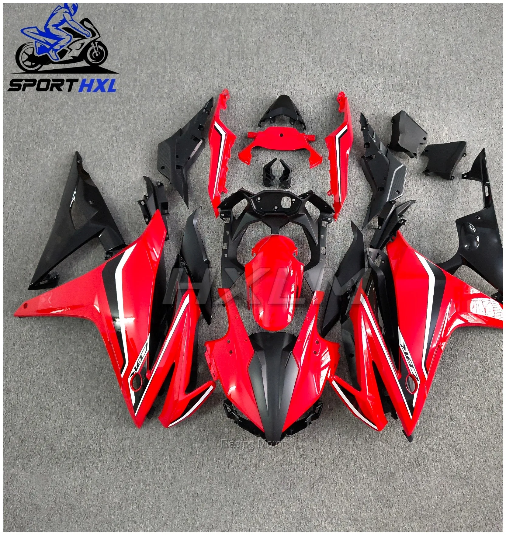 New ABS Motorcycle Full Fairings Kit Fit For HONDA CBR500R CBR500 CBR500RR Bodywork Molding Red Black | Racing Motor Store