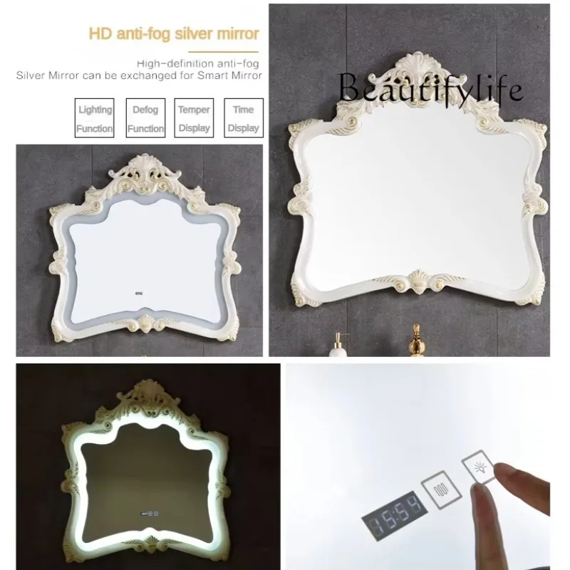 

BJ Design Jade Bathroom Cabinet Combination Sanitary Ware With Smart Mirrow One/Double Sink Washbasin Luxury Elegant European S