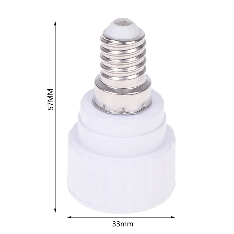 E14 to GU10 Ceramic Based Screw Bulb Socket Adapter, Suitable for LED Energy Saving Lights & Halogen Lamps, Pack of 1/5Pcs