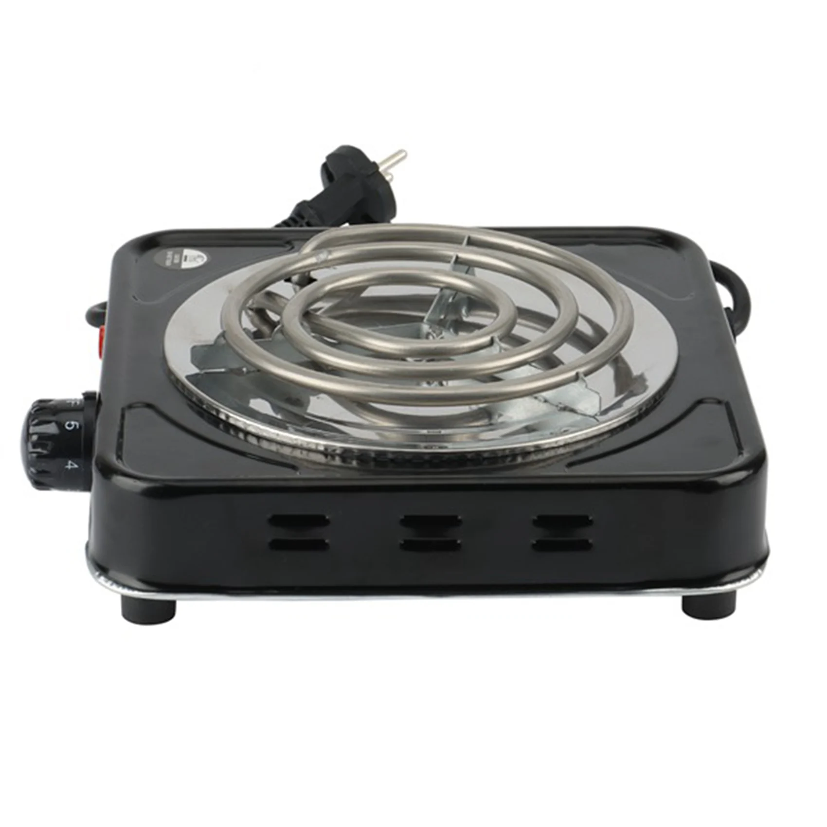 Premium Electric Single Hob 1000W-5 Power Levels Solid Electric Stove Top Single for Office,on the Go and Home EU Plug