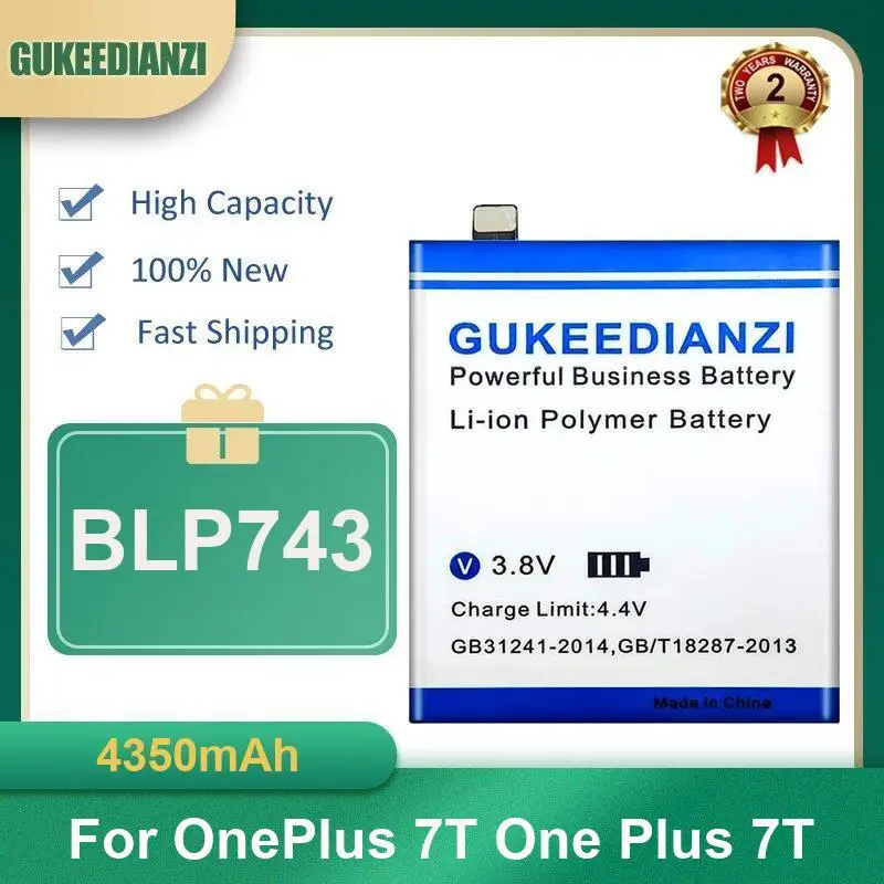 

4350mAh BLP743 Mobile Phone Battery For OnePlus 7T One Plus 7T High Capacity