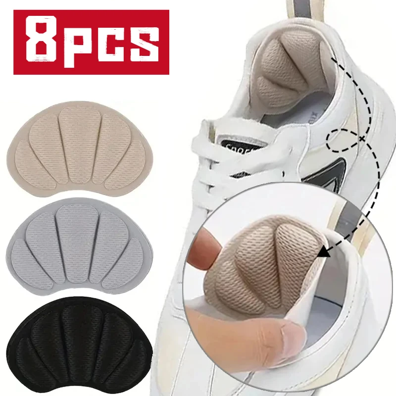 Semelles intérieures légères pour chaussures de sport, coussinets de talon, taille réglable, autocollant arrière mignon, coussretours doux pour les pieds, coussins anti-usure, instituts