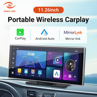 HANG JING 11.26 inch HD IPS Screen Car Radio Wireless Carplay Multimedia WIFI Video Player Portable with Android Auto and Apple