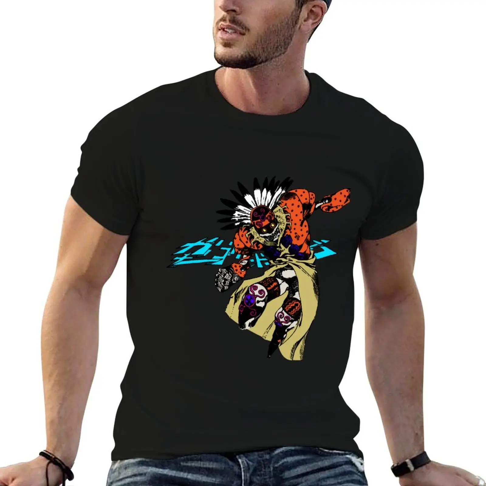 

shirts jojo stand for t men adventure T-Shirt man cotton jojo (colored) Silent bizzare In shirts A casual t man Way