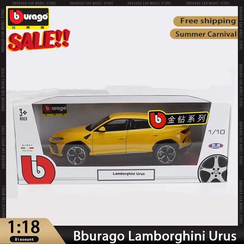 

Bburago 1:18 Lamborghini Urus Style Suv Alloy Toy Model Car Diecast Simulation Vehicle Large Size Display Gift For Collection