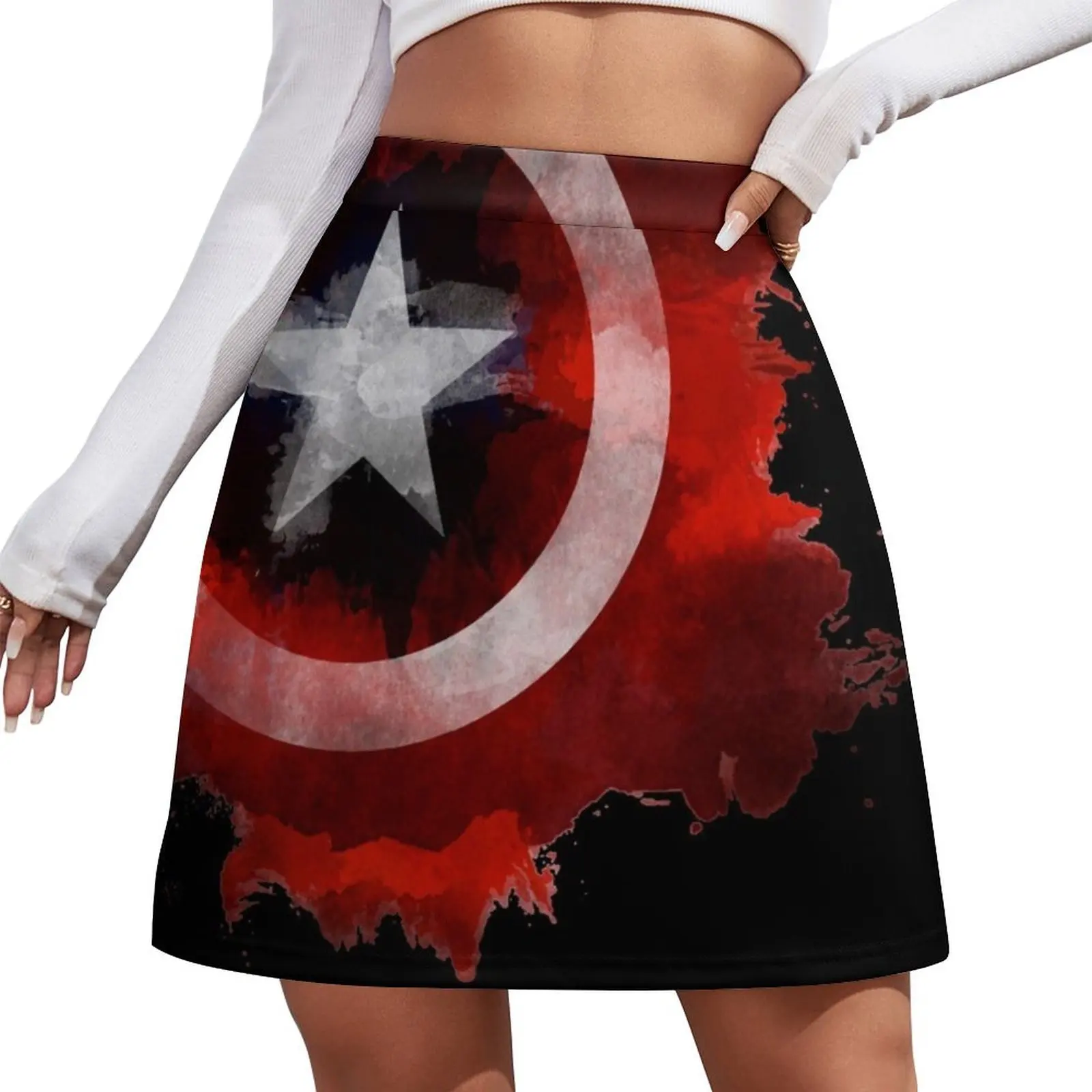 

The Captain Stars and Stripes Mini Skirt midi skirt for women skirts korean fashion korean clothes ladies