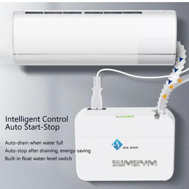 Automatic Ultra‑Quiet Condensate Pump HVAC Drain Pump with Overflow Switch for Mini‑Split AC Duct AC Dehumidifier