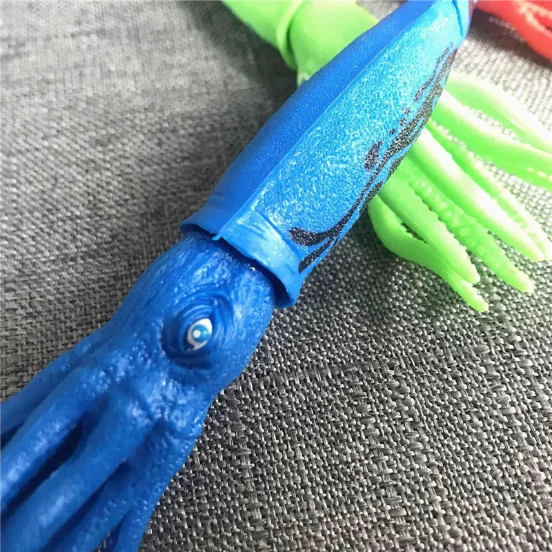 YSUN-6 Piscina per immersioni con calamari per bambini, lancio di polpo subacqueo con facce divertenti, seppie per bambini