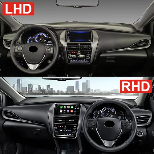 Imagen 2 del producto Para Toyota Yaris Ativ 2019 2020 2021 2022 2023 2024 alfombrilla para salpicadero de coche parasol almohadilla antideslizante accesorios de cubierta de escritorio de instrumentos