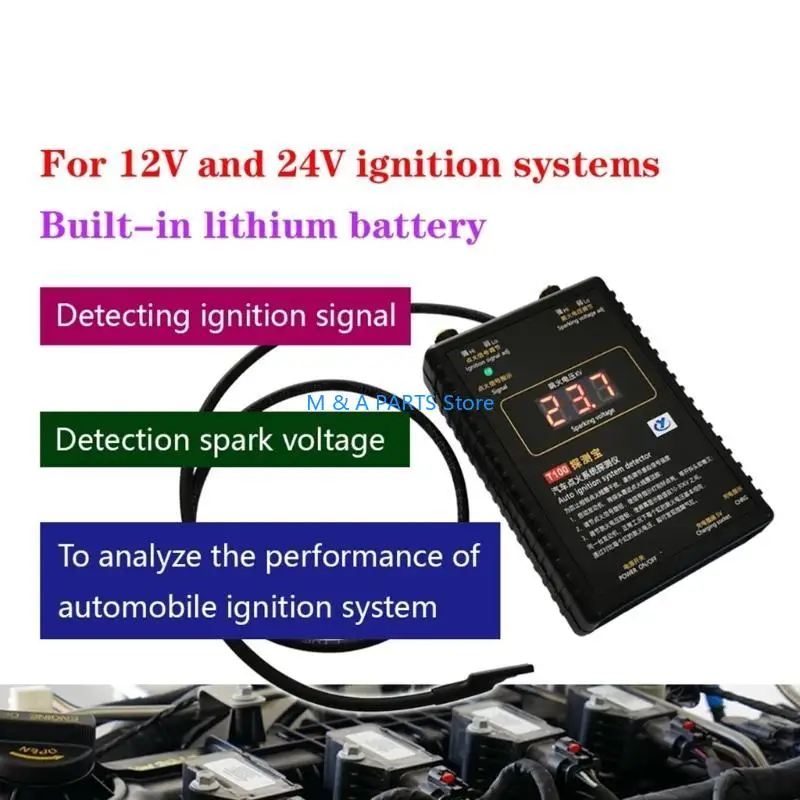 U1JF Car Engine Diagnostic Tester T100 Ignition Systems Engine Coils Troubleshooting Suitable for Quick Fault Location