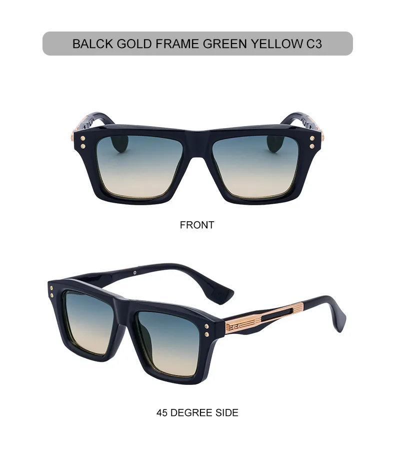 Klassische Steampunk Quadratische Sonnenbrille für Herren 2026 Luxusmarke Mode Outdoor Punk Sonnenbrillen für Männer Retro Fahrbrillen – Detail 12