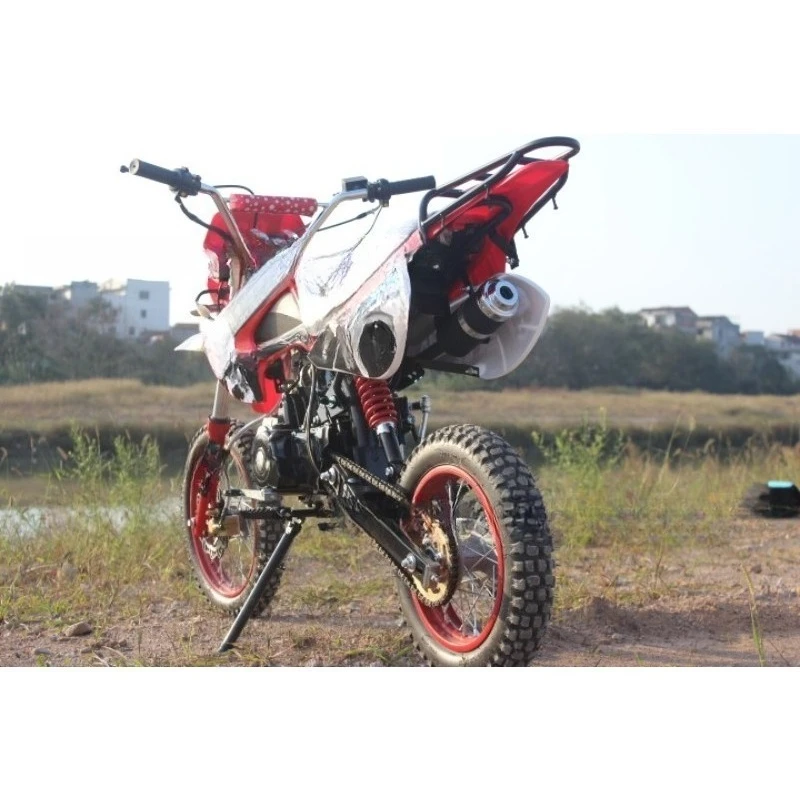 Motorcycle, two wheeled motorcycle, off-road mountain bike, lying down machine