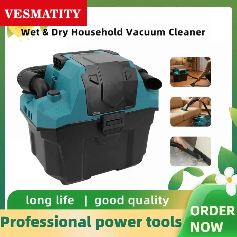 Wet & Dry Vacuum Cleaner for Home Industry Dust Collector Cleaner Vacuum Cleaner  For Makita battery.