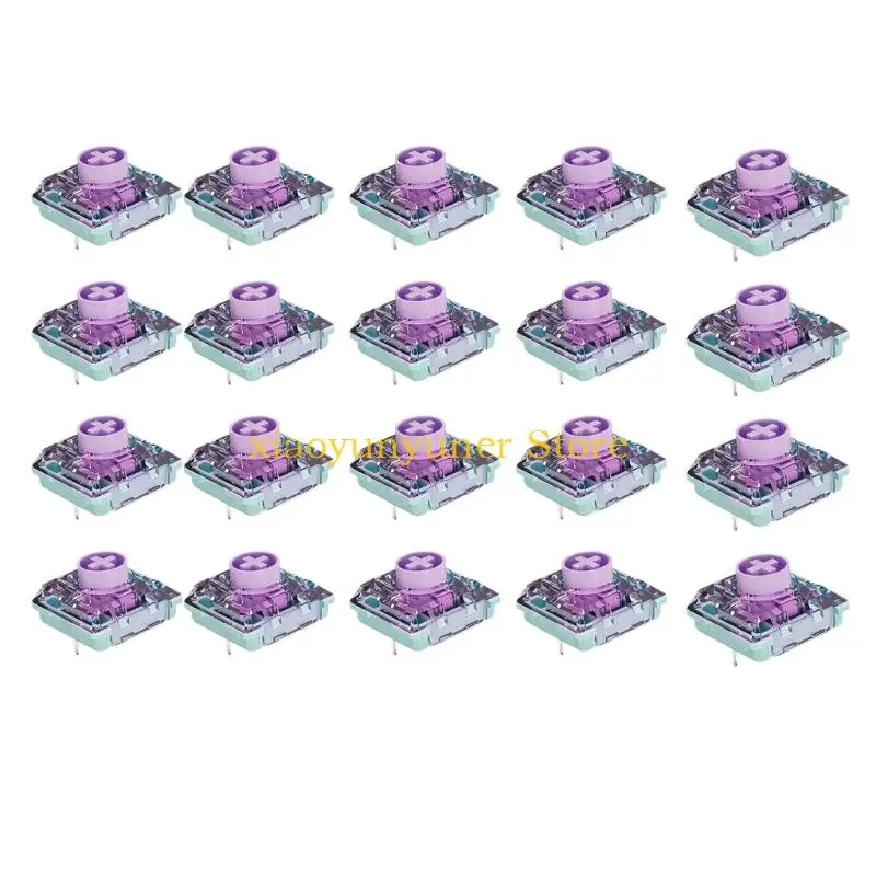 P9JB PC Keyboard Switches Part with Plus Stem, Clear Top, and 10 X 10 Mm Body for Repair Work, Spare Use, and Service Tasks