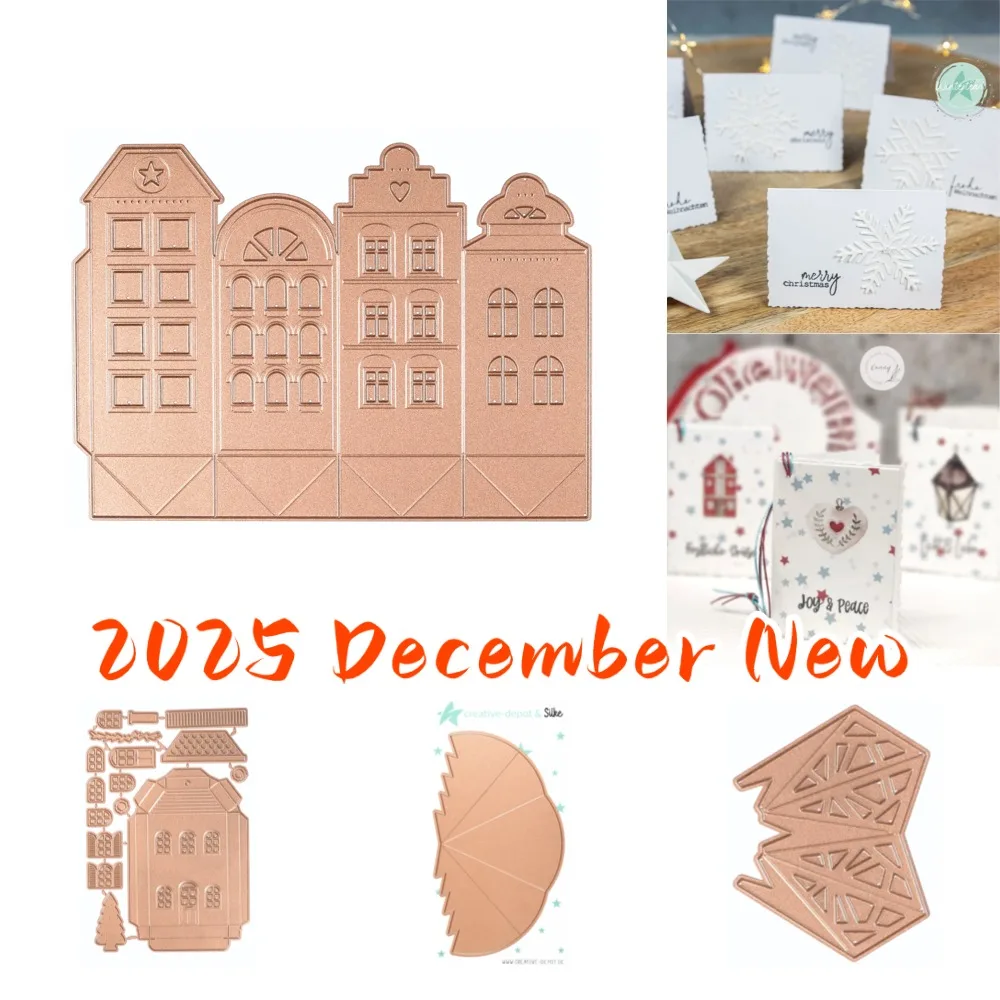 

Happy Fest Metal Cutting Dies New Arrival 2025 DIY Molds Scrapbooking Paper Making Die Cuts Crafts Template Handmade Decoration