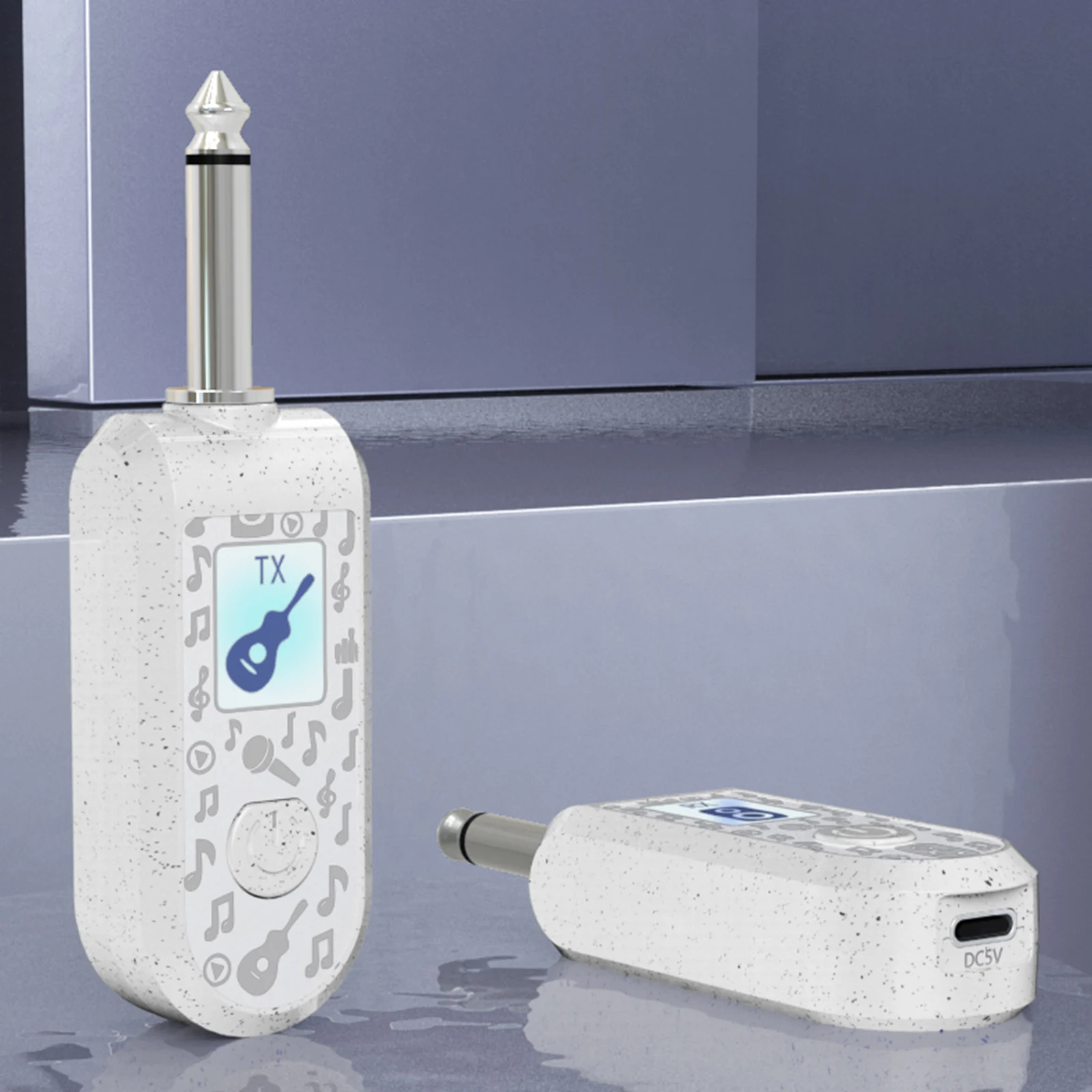 2.4G ワイヤレスギターシステム、正確なサウンドを備えたワイヤレスギターオーディオトランスミッターレシーバー、ギターベース電気楽器用