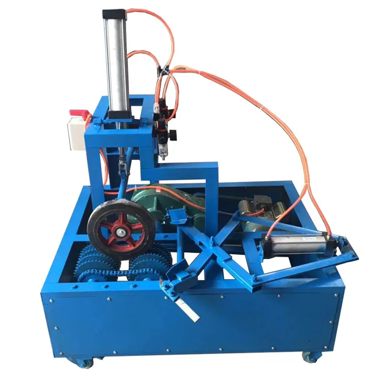 Automatic Horizontal Hydraulic Mini Electric Tire Cutting Machine for Scrap Tires   Double-sided Edge Trimming Machine