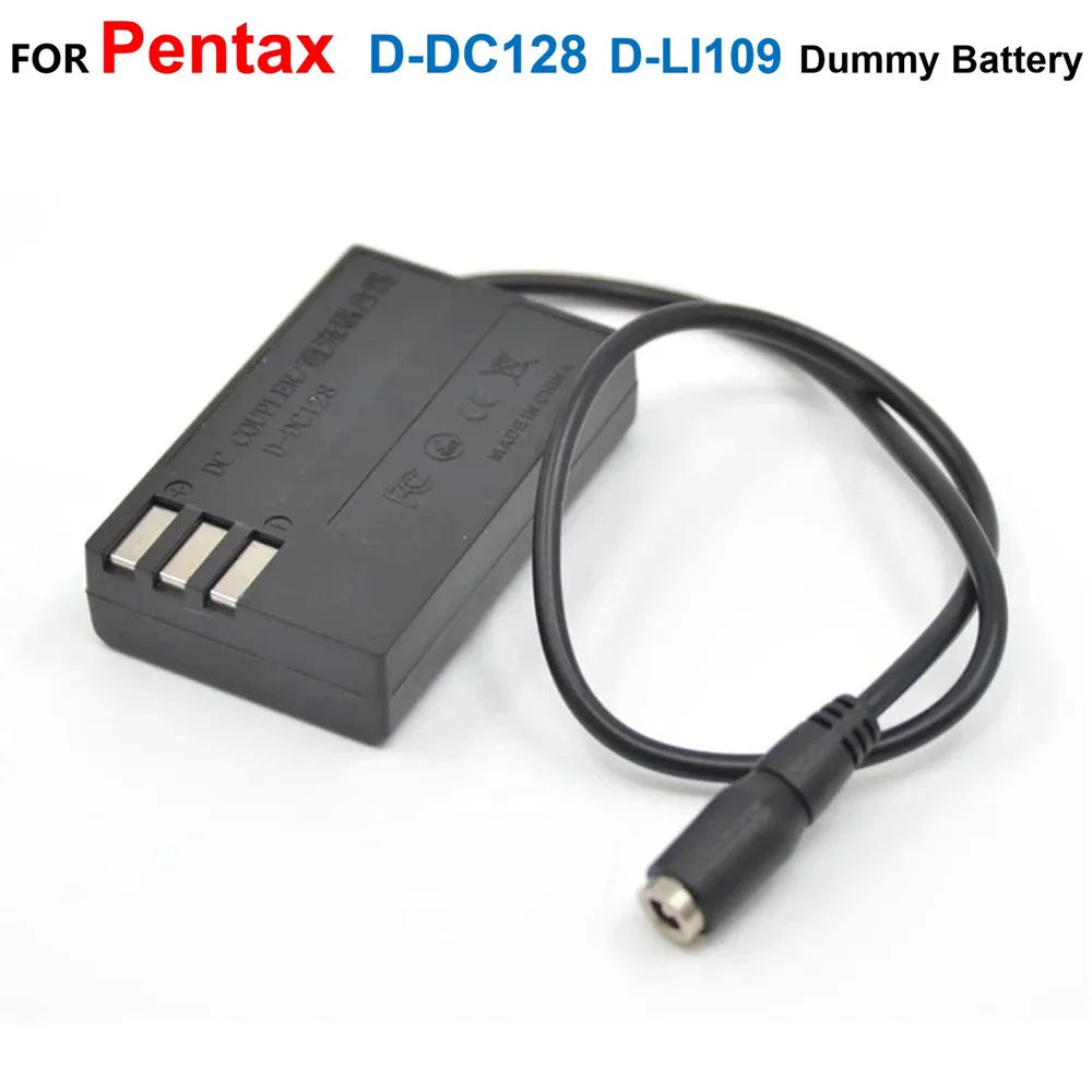 

DC128 D-DC128 K-AC128 DC Coupler Fit Power Adapter Charger D-LI109 DLI109 Dummy Battery For Pentax K-R K-2 K-30 K-50 K-100 K-500