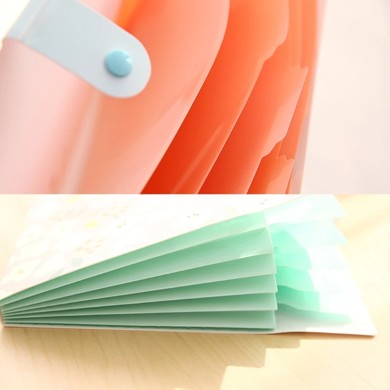 Picture 6: Flower File Folder 6 Pocket Expandable Folder Letter Size Document Organiser Expanding File Organiser Sorting Folder